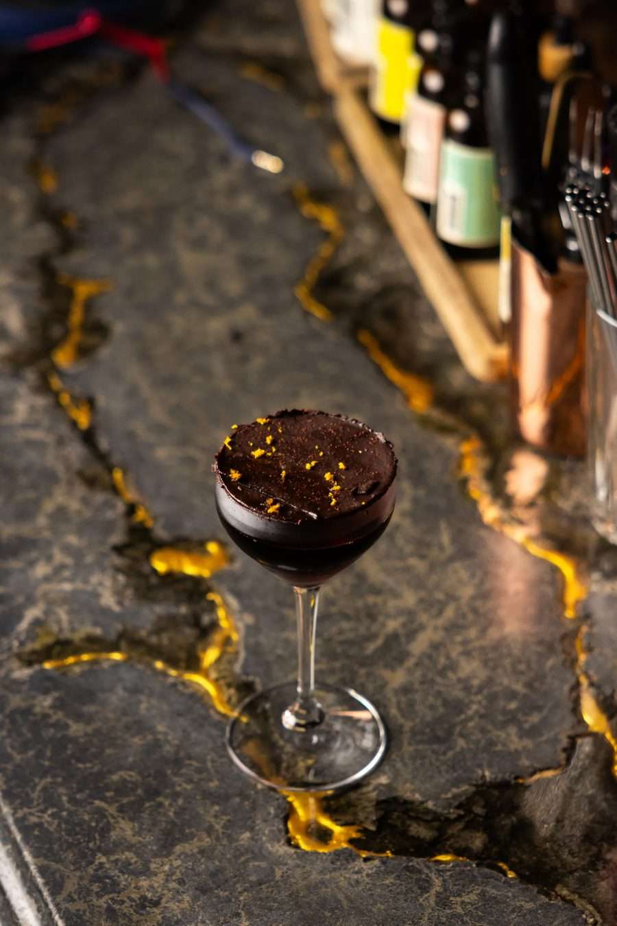 Jackalope tall golden cocktail
